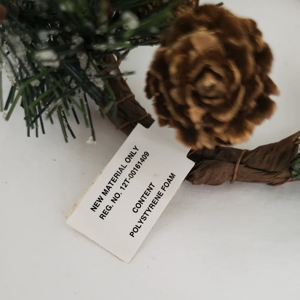 Set Of 2 Vintage Pier 1 Holiday Forest Candle Rings